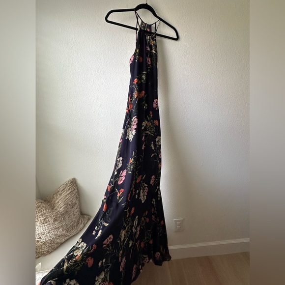 Parker NY floral chiffon formal maxi dress XS - Picture 7 of 12